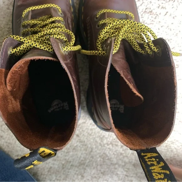 Dr. Martens Brown 1460 Pascal MAX Leather Platform Boots - Picture 6 of 8